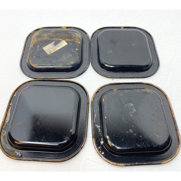 Jack Daniels No. 7 Whiskey Metal Costers Set Of 4, Vtg. Barware - Picture 6 of 10